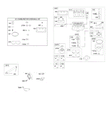 Carburetor, Fuel Supply, Kit- Carburetor Overhaul parts for Briggs & Stratton Engine 445977-1092-B1 from AppliancePartsPros.com