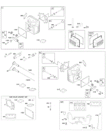 Cylinder Head, Gasket Set - Valve, Intake Manifold, Valves parts for Briggs & Stratton Engine 445977-1092-B1 from AppliancePartsPros.com