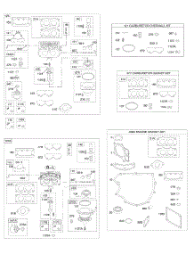 Carburetor, Gasket Set-Engine, Kit - Carburetor Overhaul parts for Briggs & Stratton Engine 446677-0126-E1 from AppliancePartsPros.com