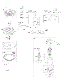 Controls, Electric Starter, Flywheel, Governor Spring parts for Briggs & Stratton Engine 446677-0366-E1 from AppliancePartsPros.com