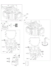 Cylinder, Engine Sump parts for Briggs & Stratton Engine 446777-0100-E1 from AppliancePartsPros.com