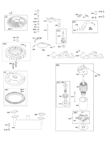 Controls, Electric Starter, Exhaust System, Flywheel, Governor Spring parts for Briggs & Stratton Engine 446777-0108-E1 from AppliancePartsPros.com