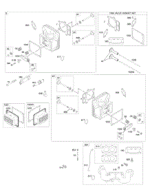Cylinder Head, Gasket Set - Valve, Intake Manifold, Valves parts for Briggs & Stratton Engine 446777-0115-E1 from AppliancePartsPros.com