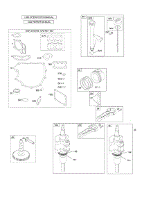 Camshaft, Crankshaft, Gasket Set - Engine, Lubrication, Piston, Rings, Connecting Rod parts for Briggs & Stratton Engine 446777-0245-E1 from AppliancePartsPros.com