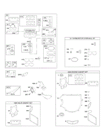 Carburetor, Gasket Set - Engine, Kit-Carburetor Overhaul parts for Briggs & Stratton Engine 446877-0025-E1 from AppliancePartsPros.com