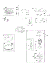 Controls, Electric Starter, Flywheel parts for Briggs & Stratton Engine 44H777-0116-E1 from AppliancePartsPros.com