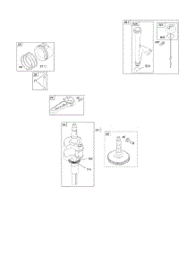 Camshaft, Crankshaft, Lubrication, Piston, Rings, Connecting Rod parts for Briggs & Stratton Engine 44H777-0117-E1 from AppliancePartsPros.com