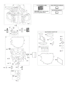 Cylinder, Engine Sump, Kit / Gasket Set-Engine parts for Briggs & Stratton Engine 44K777-0117-B1 from AppliancePartsPros.com