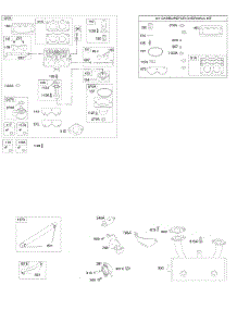 Carburetor, Exhaust System, Fuel Supply, Kit / Gasket Set-Carburetor parts for Briggs & Stratton Engine 44K777-0124-B1 from AppliancePartsPros.com