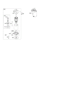 Electric Starter parts for Briggs & Stratton Engine 44L777-0119-B1 from AppliancePartsPros.com