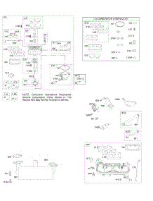 Carburetor, Exhaust System, Fuel Supply, Intake Manifold, Kit-Carburetor Overhaul parts for Briggs & Stratton Engine 44L777-2139-G5 from AppliancePartsPros.com