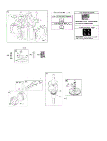 Camshaft, Crankshaft, Cylinder, Gasket Set - Engine, Pistons, Rings, Connecting Rod parts for Briggs & Stratton Engine 44L777-5279-G5 from AppliancePartsPros.com