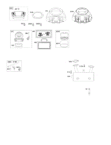 Blower Housing, Air Cleaner, Muffler parts for Briggs & Stratton Engine 44M777-0118-E1 from AppliancePartsPros.com