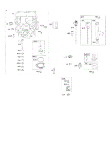 Engine Sump, Oil Pump, Dipstick / Tube Assembly parts for Briggs & Stratton Engine 44M777-0159-G1 from AppliancePartsPros.com