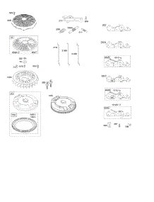 Flywheel, Controls parts for Briggs & Stratton Engine 44M777-0159-G1 from AppliancePartsPros.com