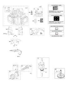 Camshaft, Crankshaft, Cylinder, Piston, Rings, Connecting Rod parts for Briggs & Stratton Engine 44M977-0110-G5 from AppliancePartsPros.com