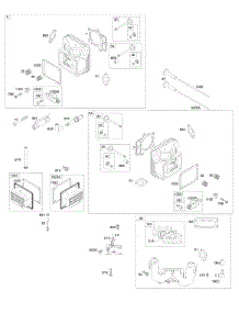 Cylinder Head, Exhaust System, Valves parts for Briggs & Stratton Engine 44M977-0110-G5 from AppliancePartsPros.com