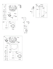 Engine Sump, Oil Pump, Dipstick / Tube Assembly parts for Briggs & Stratton Engine 44N677-0001-G1 from AppliancePartsPros.com