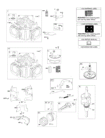 Cylinder, Crankshaft, Camshaft, Air Guides parts for Briggs & Stratton Engine 44N677-0002-G1 from AppliancePartsPros.com