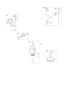 Camshaft, Crankshaft, Lubrication, Piston, Rings, Rod parts for Briggs & Stratton Engine 44N777-0114-B1 from AppliancePartsPros.com