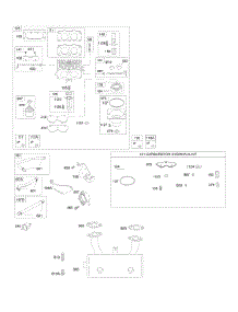 Carburetor, Exhaust System, Kit-Carburetor Overhaul parts for Briggs & Stratton Engine 44N777-0121-E1 from AppliancePartsPros.com