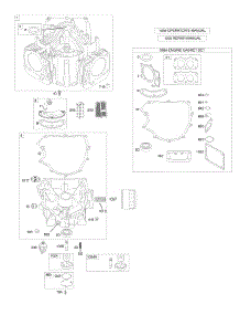 Cylinder, Engine Sump, Kit / Gasket Set-Engine parts for Briggs & Stratton Engine 44N777-0121-E1 from AppliancePartsPros.com