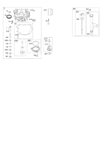 Engine Sump, Oil Pump, Dipstick / Tube Assembly parts for Briggs & Stratton Engine 44N877-0001-G1 from AppliancePartsPros.com