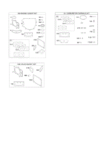 Engine / Valve Gasket Set, Carburetor Overhaul Kit parts for Briggs & Stratton Engine 44P777-0128-G1 from AppliancePartsPros.com
