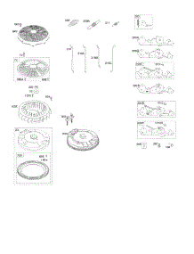 Flywheel, Controls parts for Briggs & Stratton Engine 44P777-2159-G5 from AppliancePartsPros.com