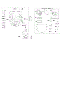 Engine Sump, Gasket Set-Engine parts for Briggs & Stratton Engine 44P977-0111-G5 from AppliancePartsPros.com