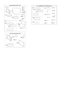 Engine / Valve Gasket Set, Carburetor Overhaul Kit parts for Briggs & Stratton Engine 44Q777-1272-B1 from AppliancePartsPros.com