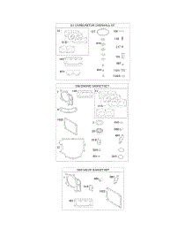 Engine / Valve Gasket Set, Carburetor Overhaul Kit parts for Briggs & Stratton Engine 44R577-0002-H1 from AppliancePartsPros.com