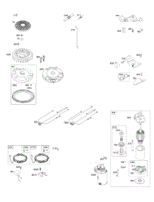 Flywheel, Controls, Wire Harness, Alternator, Starter parts for Briggs & Stratton Engine 44R577-0002-H1 from AppliancePartsPros.com