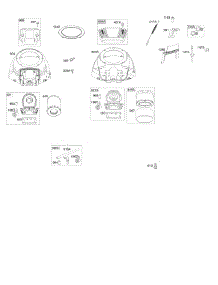Blower Housing, Air Cleaner parts for Briggs & Stratton Engine 44R677-0015-G1 from AppliancePartsPros.com