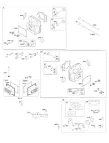 Cylinder Head, Rocker Arm Cover, Intake Manifold parts for Briggs & Stratton Engine 44R677-0019-G1 from AppliancePartsPros.com