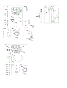 Engine Sump, Oil Pump, Dipstick / Tube Assembly parts for Briggs & Stratton Engine 44R677-0026-G1 from AppliancePartsPros.com
