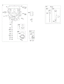 Engine Sump, Oil Pump, Dipstick / Tube Assembly parts for Briggs & Stratton Engine 44R777-0002-G1 from AppliancePartsPros.com