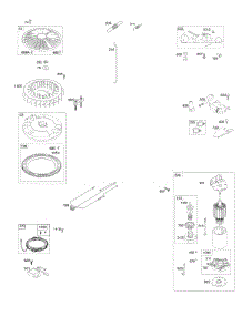 Flywheel, Controls, Wire Harness, Alternator, Starter parts for Briggs & Stratton Engine 44R777-0002-G1 from AppliancePartsPros.com
