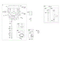 Engine Sump, Oil Pump, Dipstick / Tube Assembly parts for Briggs & Stratton Engine 44R877-0016-B1 from AppliancePartsPros.com