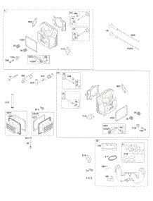 Cylinder Head, Rocker Arm Cover, Intake Manifold parts for Briggs & Stratton Engine 44S577-0001-H1 from AppliancePartsPros.com