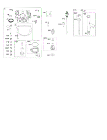 Engine Sump, Oil Pump, Dipstick / Tube Assembly parts for Briggs & Stratton Engine 44S577-0003-H1 from AppliancePartsPros.com