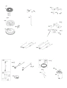 Flywheel, Alternator, Starter, Wire Harness parts for Briggs & Stratton Engine 44S577-0003-H1 from AppliancePartsPros.com