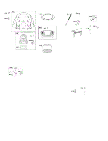 Blower Housing, Air Cleaner parts for Briggs & Stratton Engine 44S677-0004-G1 from AppliancePartsPros.com