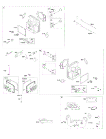 Cylinder Head, Rocker Arm Cover, Intake Manifold parts for Briggs & Stratton Engine 44S677-0004-G1 from AppliancePartsPros.com