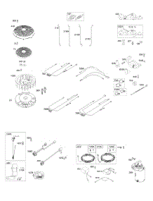 Flywheel, Controls, Wire Harness, Alternator, Starter parts for Briggs & Stratton Engine 44S677-0013-B1 from AppliancePartsPros.com