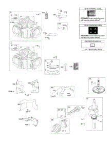 Cylinder, Crankshaft, Camshaft, Air Guides parts for Briggs & Stratton Engine 44S677-0014-G1 from AppliancePartsPros.com