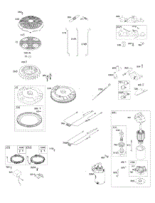 Flywheel, Controls, Wire Harness, Alternator, Starter parts for Briggs & Stratton Engine 44S777-0002-G1 from AppliancePartsPros.com