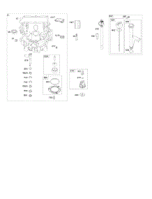 Engine Sump, Oil Pump, Dipstick / Tube Assembly parts for Briggs & Stratton Engine 44S777-0018-G1 from AppliancePartsPros.com