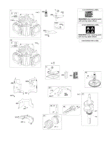 Cylinder, Crankshaft, Camshaft, Air Guides parts for Briggs & Stratton Engine 44S877-0020-G1 from AppliancePartsPros.com