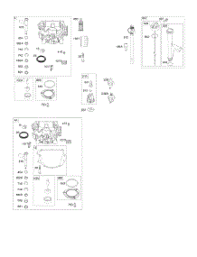 Engine Sump, Oil Pump, Dipstick / Tube Assembly parts for Briggs & Stratton Engine 44S877-0038-G1 from AppliancePartsPros.com